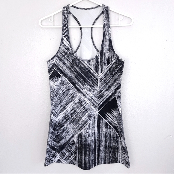 LULULEMON Cool Racerback Tank Heat Wave White Black - Picture 1 of 6